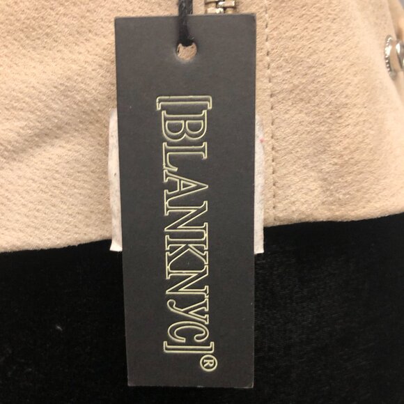 BNWT BLANK NYC - SUNDAY DRIVE SUEDE MOTO JACKET in Beige - Picture 5 of 13